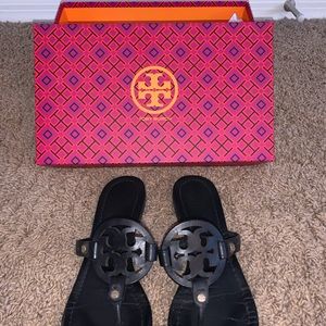 Tory Burch Miller Sandals in matte black